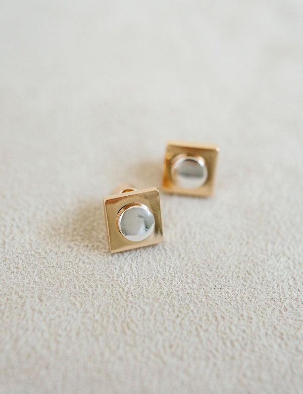 Geometric Stud Earrings