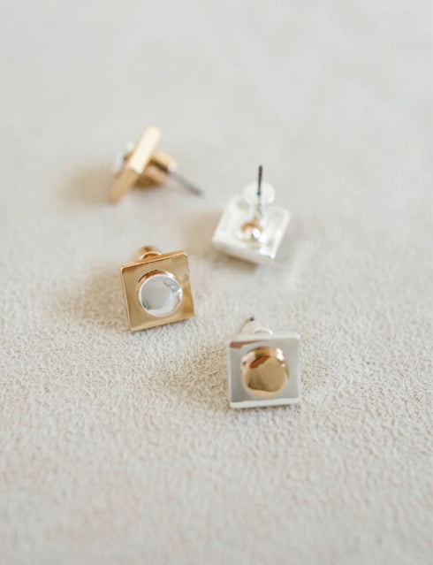 Geometric Stud Earrings