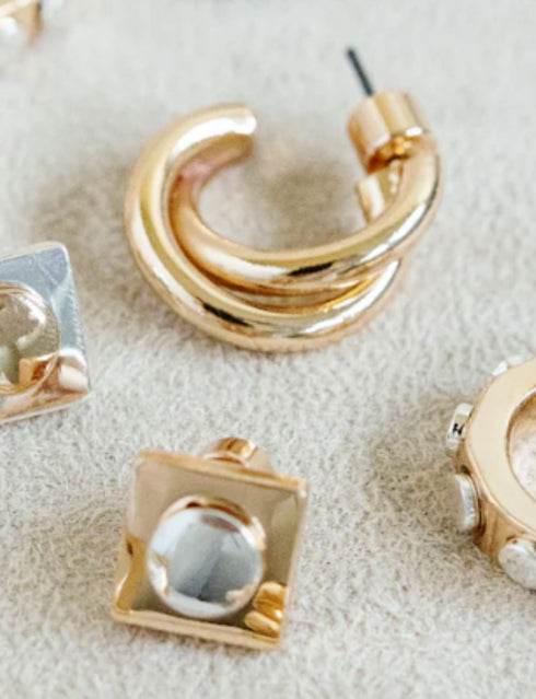 Twisted Hoop Earrings