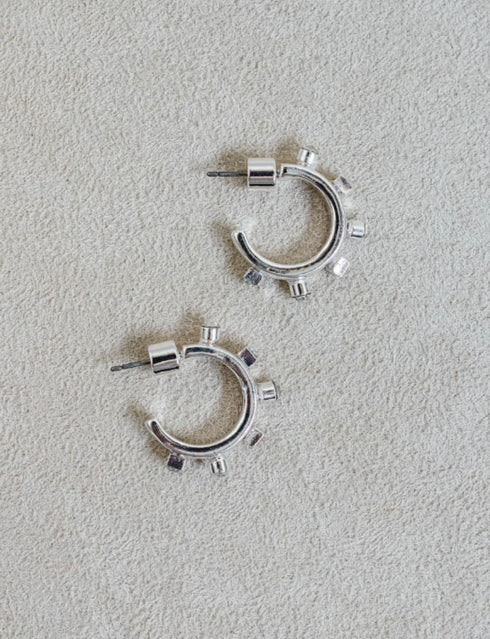 Metal Huggie Earrings